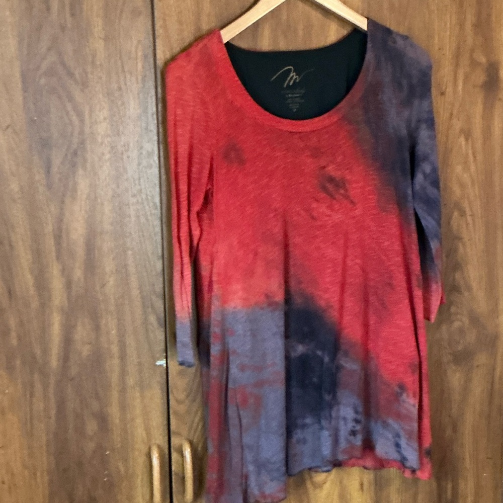 Red and Purple Women's Top, no more bulges